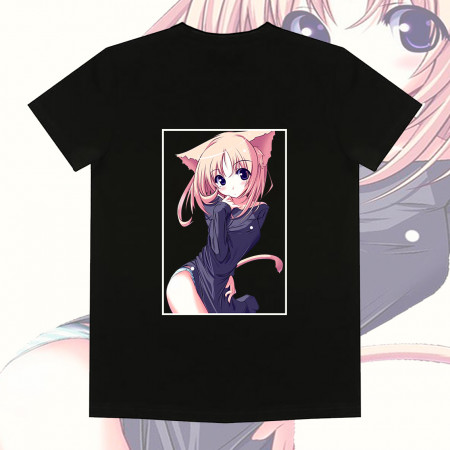 Tricou Anime vulgaritate - Bumbac pisica
